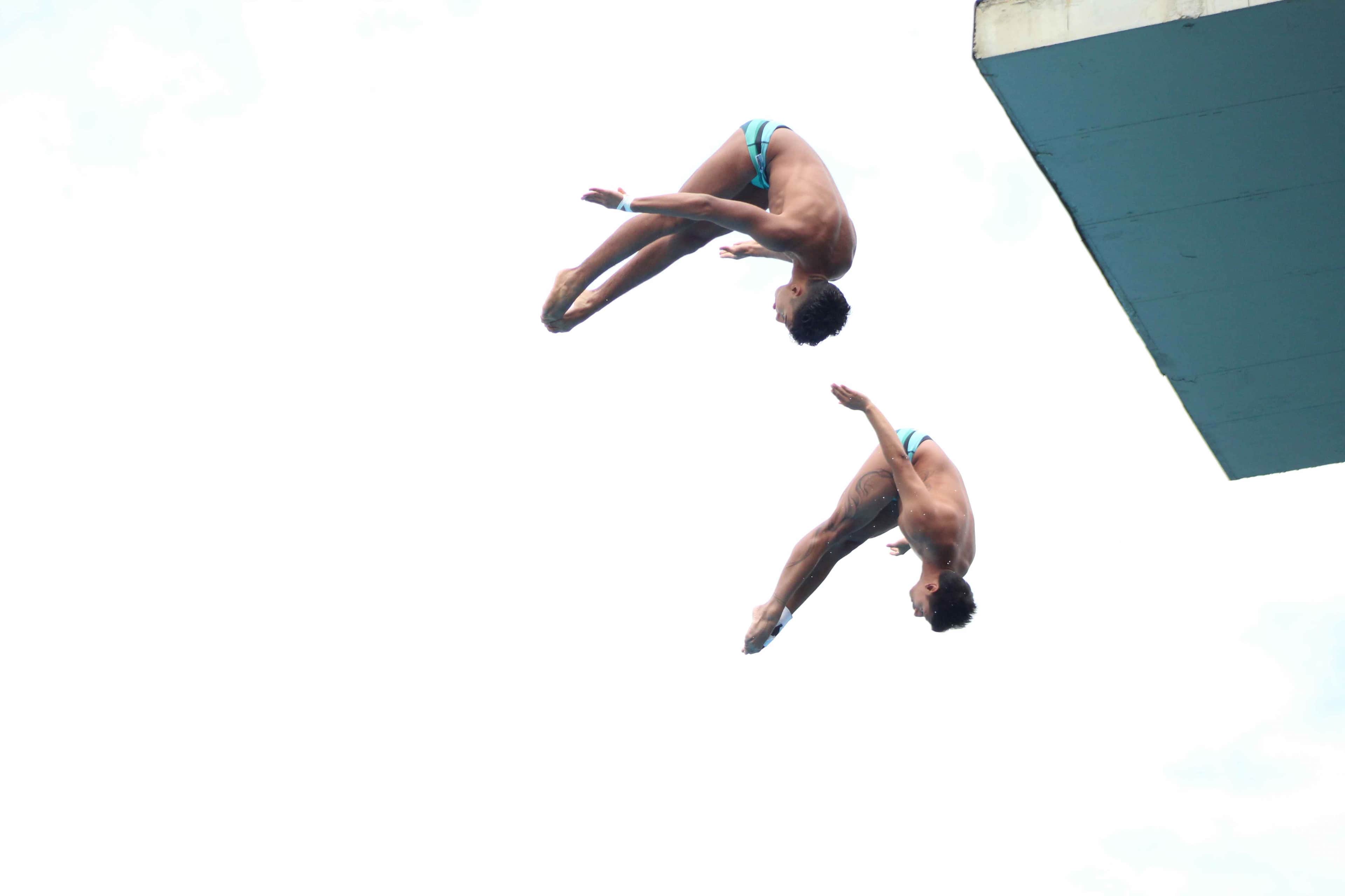 Deportistas en el PanAm Aquatics 